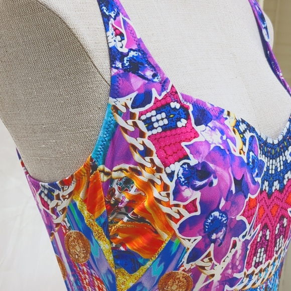 Gottex Sarasana Tank swimsuit with Tummy Control Liner Size 8 - Picture 6 of 15